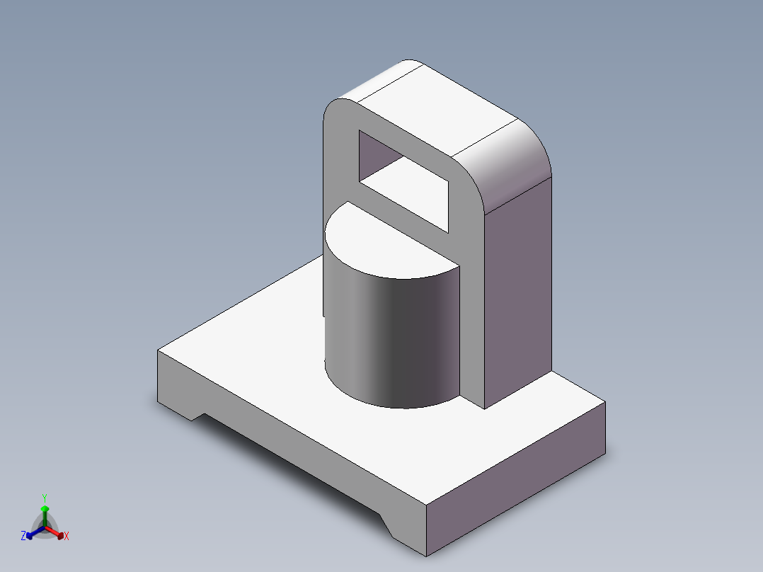 SW格式3D图(模型练习题)-014正等轴测图