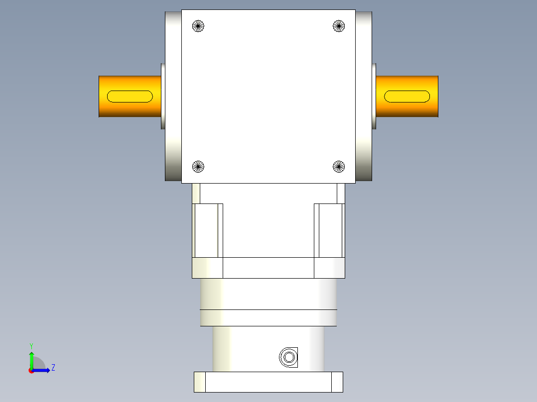 换向器PW210双轴 PLX180-L2 35-114.3-200-M12.stp左视图