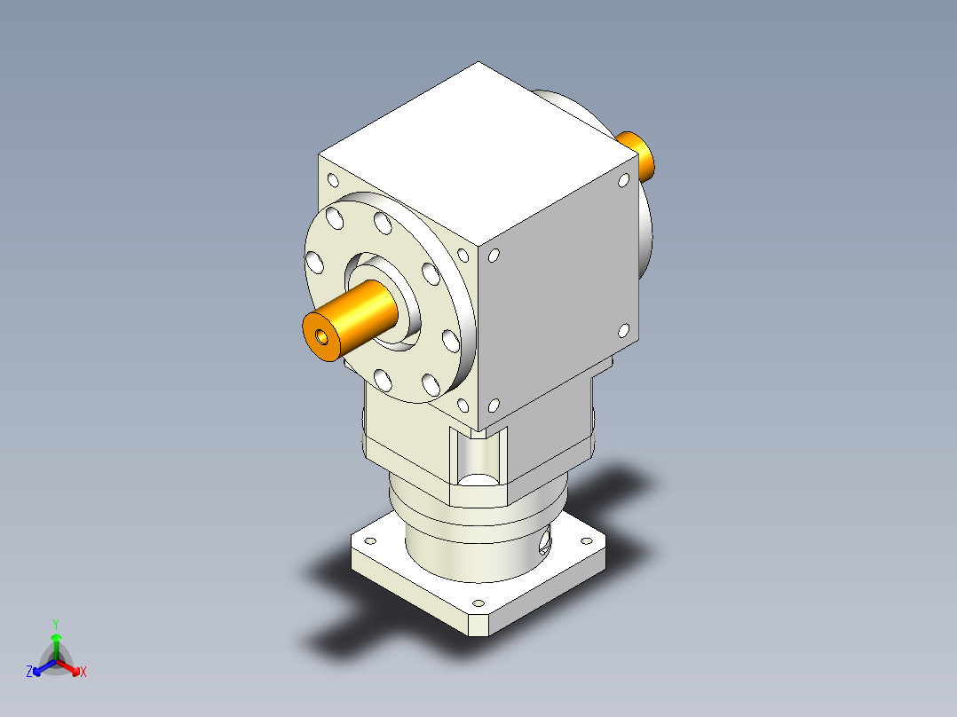 换向器PW210双轴 PLX180-L2 35-114.3-200-M12.stp正等轴测图
