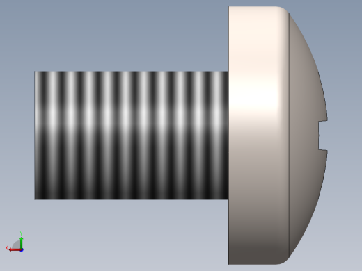 螺丝 M4 十字盘头-M4x6 Screw head.SLDPRT后视缩略图