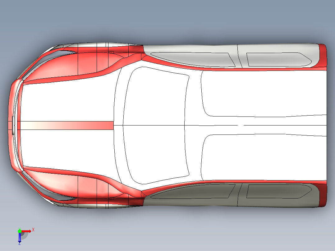 消防车 - 丰田 HILUX 2017--stp俯视图