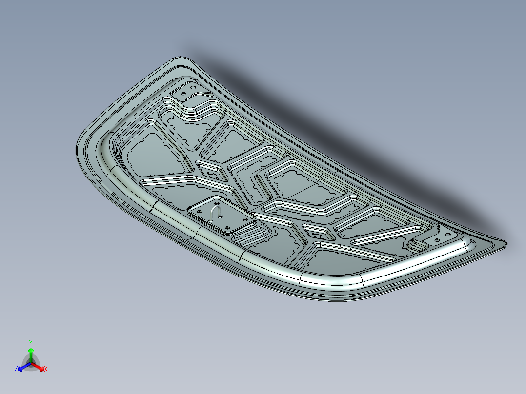 引擎盖总成--stp正等轴测图