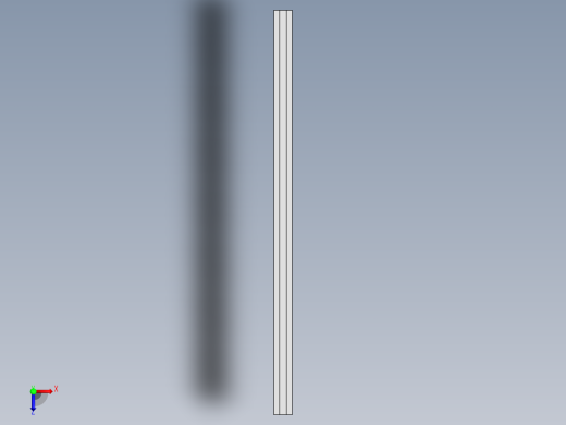 传感器通用安装型材-怡合达型号-ATS05-609-L200 自由添加安装孔加工俯视缩略图