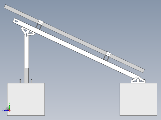 光伏支架三维效果三维SW右视缩略图