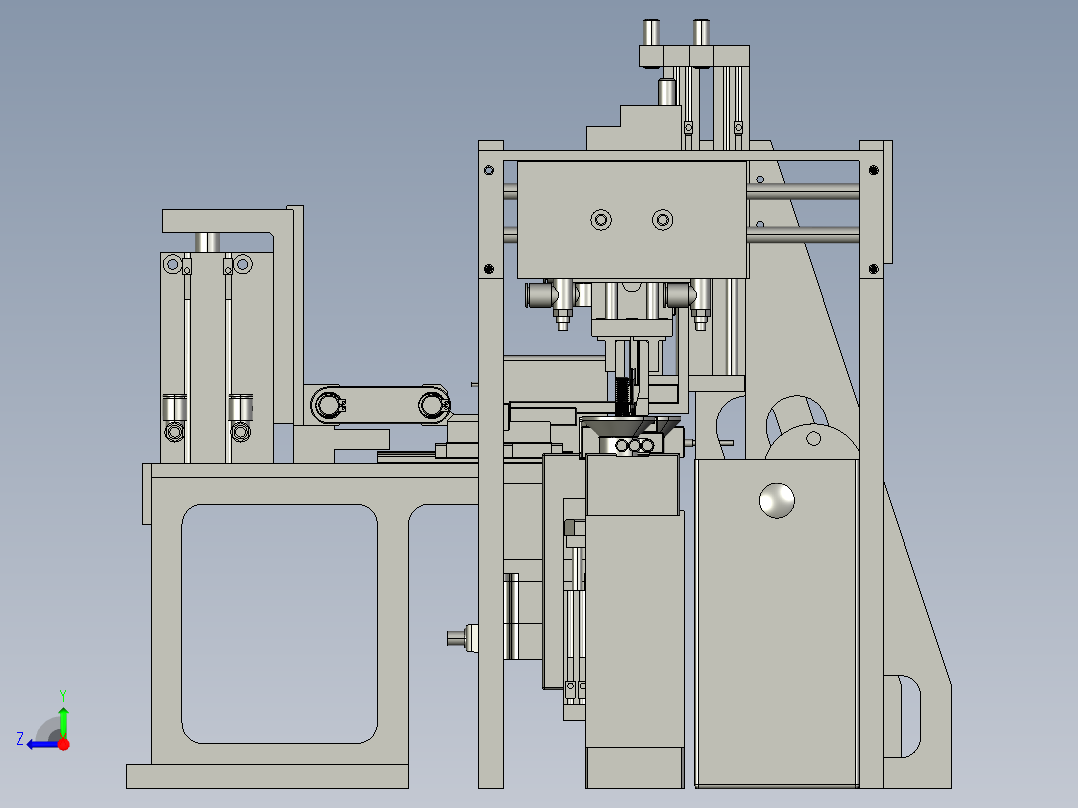 CCD视觉测试机右视图