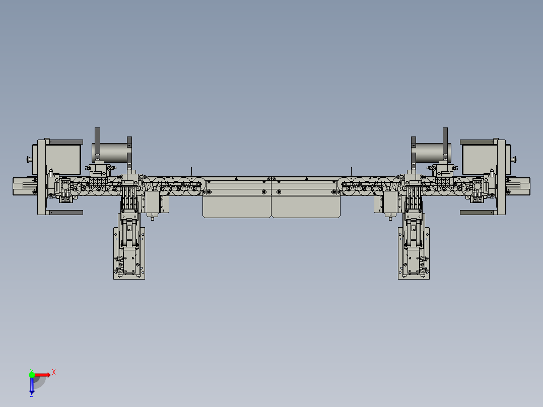 CCD视觉测试机俯视图