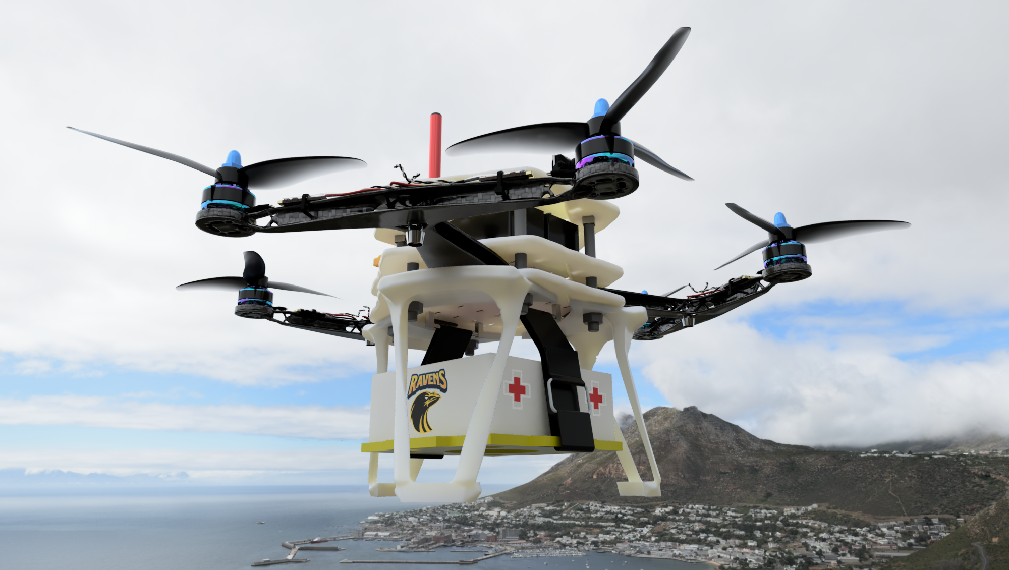 6轴无人机垂直升降机