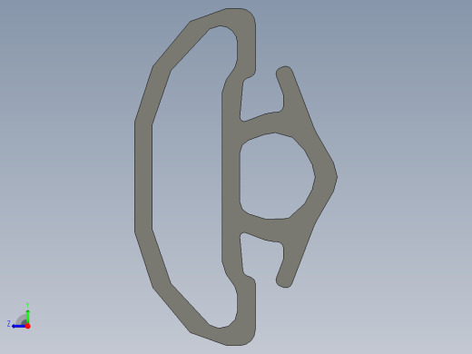 型材-BR 6 SLOT RUBBER SEALING STRIP 3842524623.STEP右视缩略图