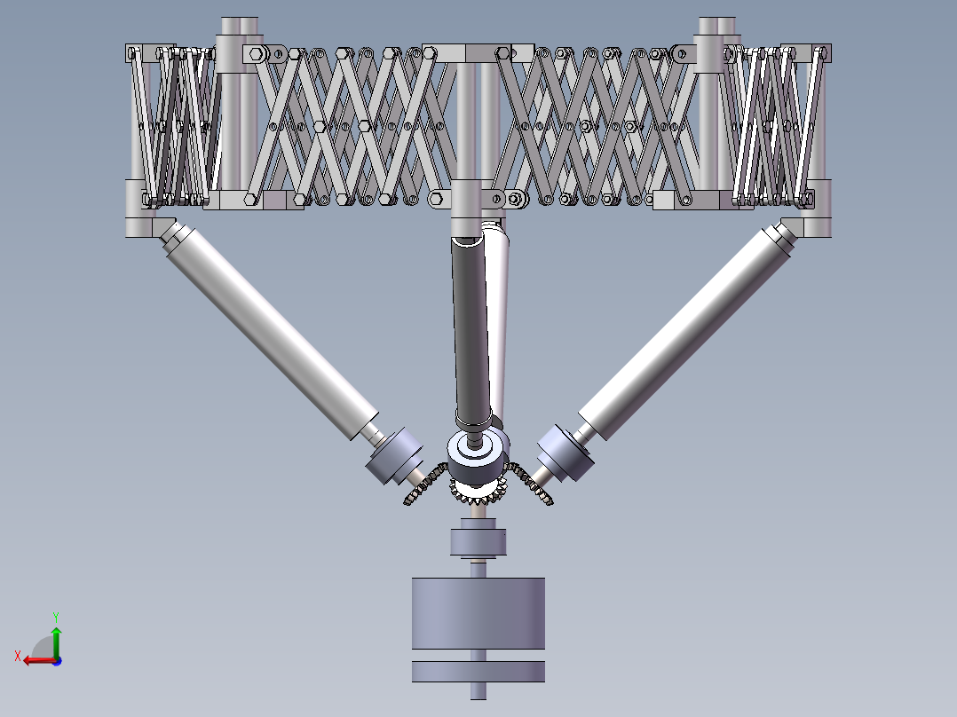 旋转机器后视图