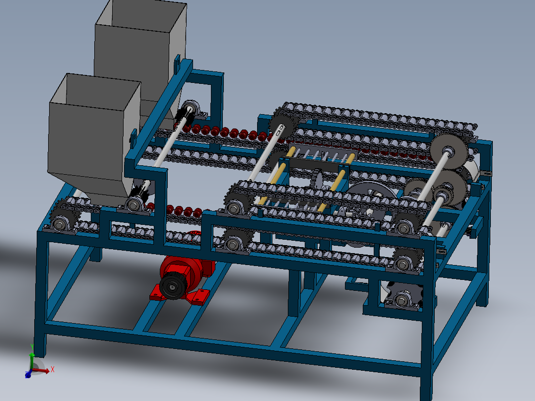 大枣去核机设计三维图SolidWorks