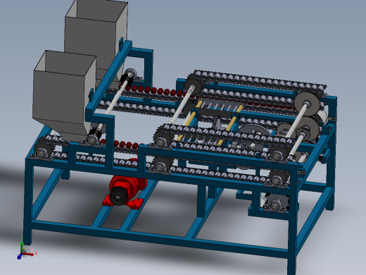 大枣去核机设计三维图SolidWorks