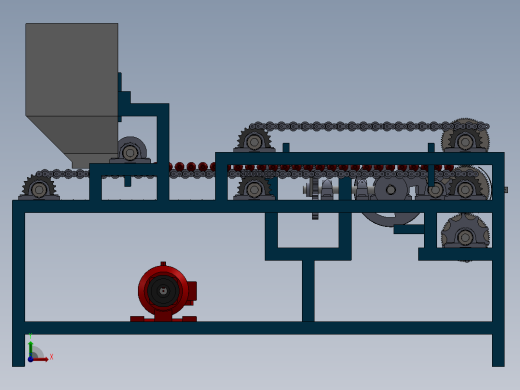 大枣去核机设计三维图SolidWorks前视缩略图