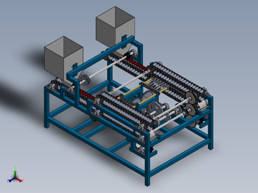 大枣去核机设计三维图SolidWorks正等轴测缩略图