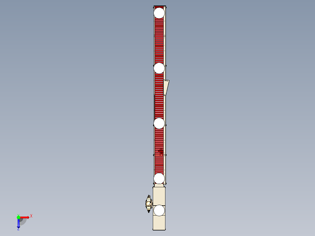 斗式滚筒输送机roller-conveyor-stp俯视图