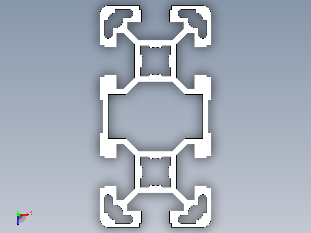 型材-BR 40X80L KJN993130.STEP俯视图