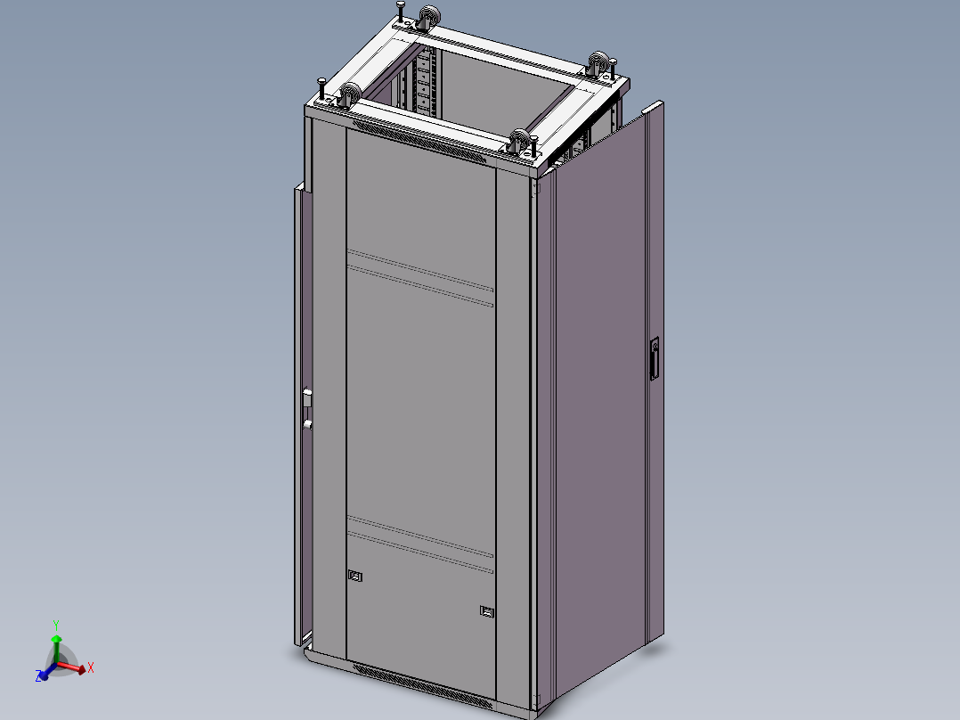 网络机柜 3D模型