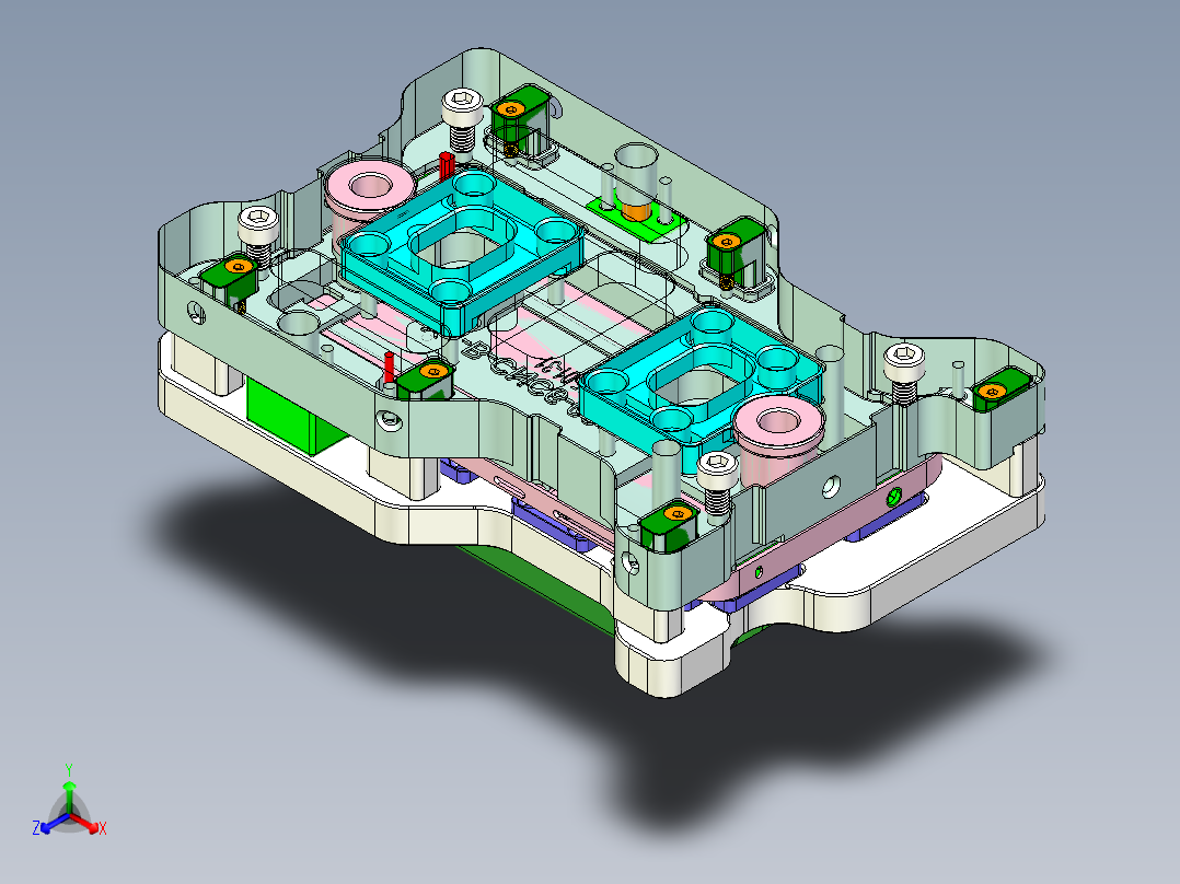 X1-CNC6笔记本CNC工装夹具三维模型kuaihuan-2015-03-26主视图