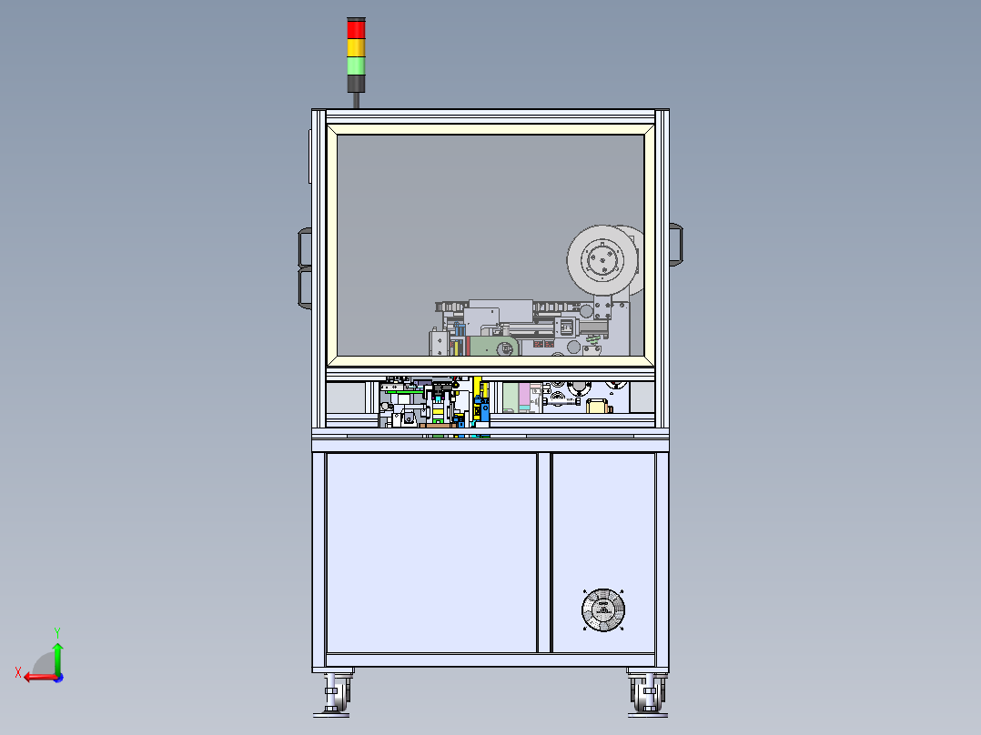 一种极耳电池弯折机（sw18可编辑+工程图+bom）后视图