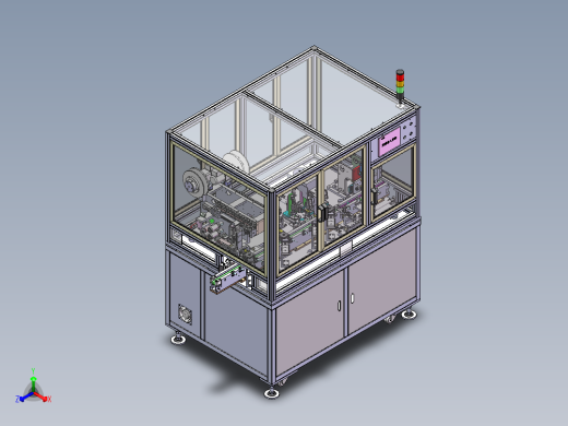 一种极耳电池弯折机（sw18可编辑+工程图+bom）正等轴测缩略图