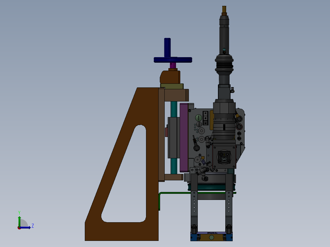 激光焊机头sw18可编辑左视图