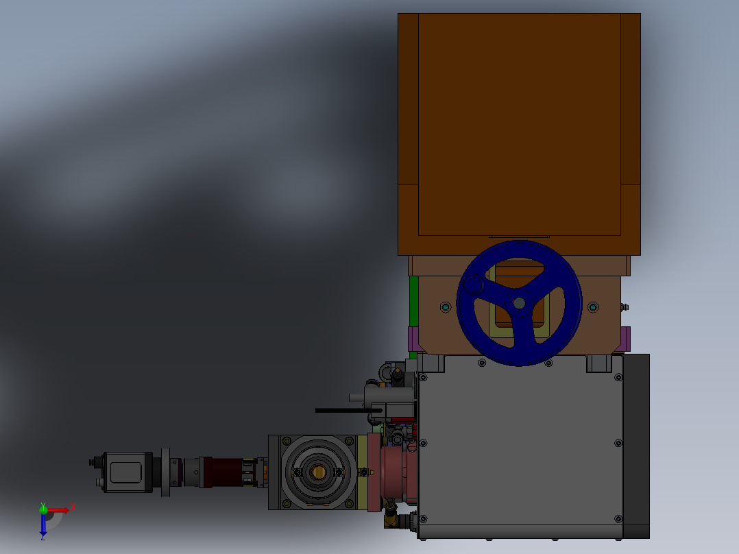 激光焊机头sw18可编辑俯视图