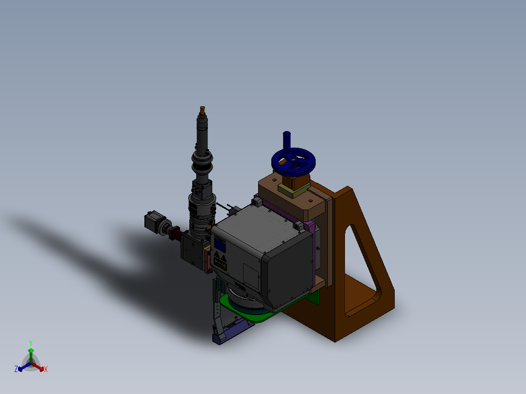 激光焊机头sw18可编辑正等轴测图