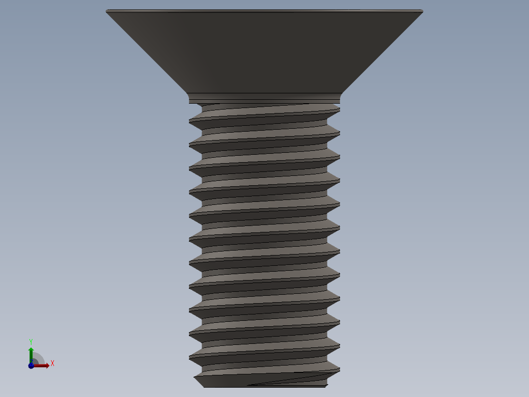 Screw_ISO_10642_M8x20_A2.SLDPRT前视图