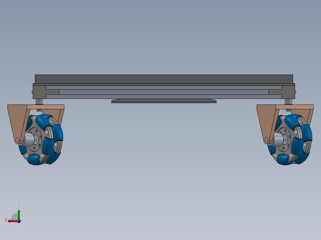 智能小车底盘后视图