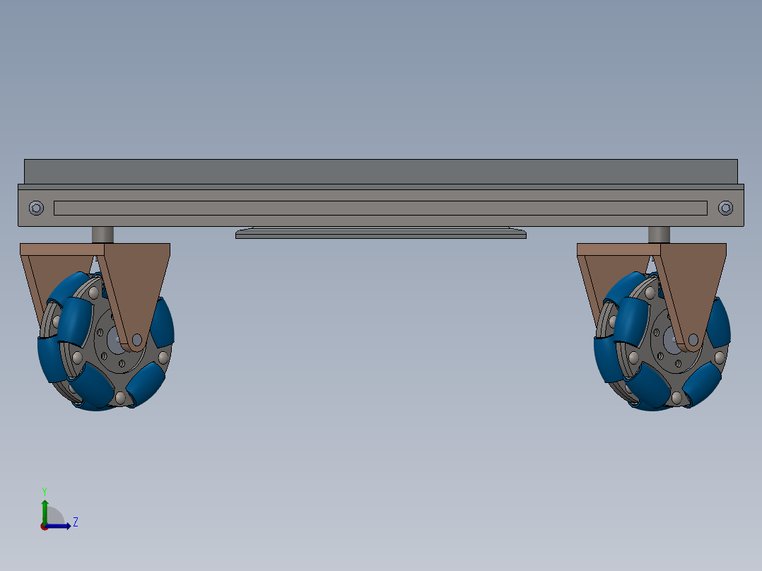智能小车底盘左视图