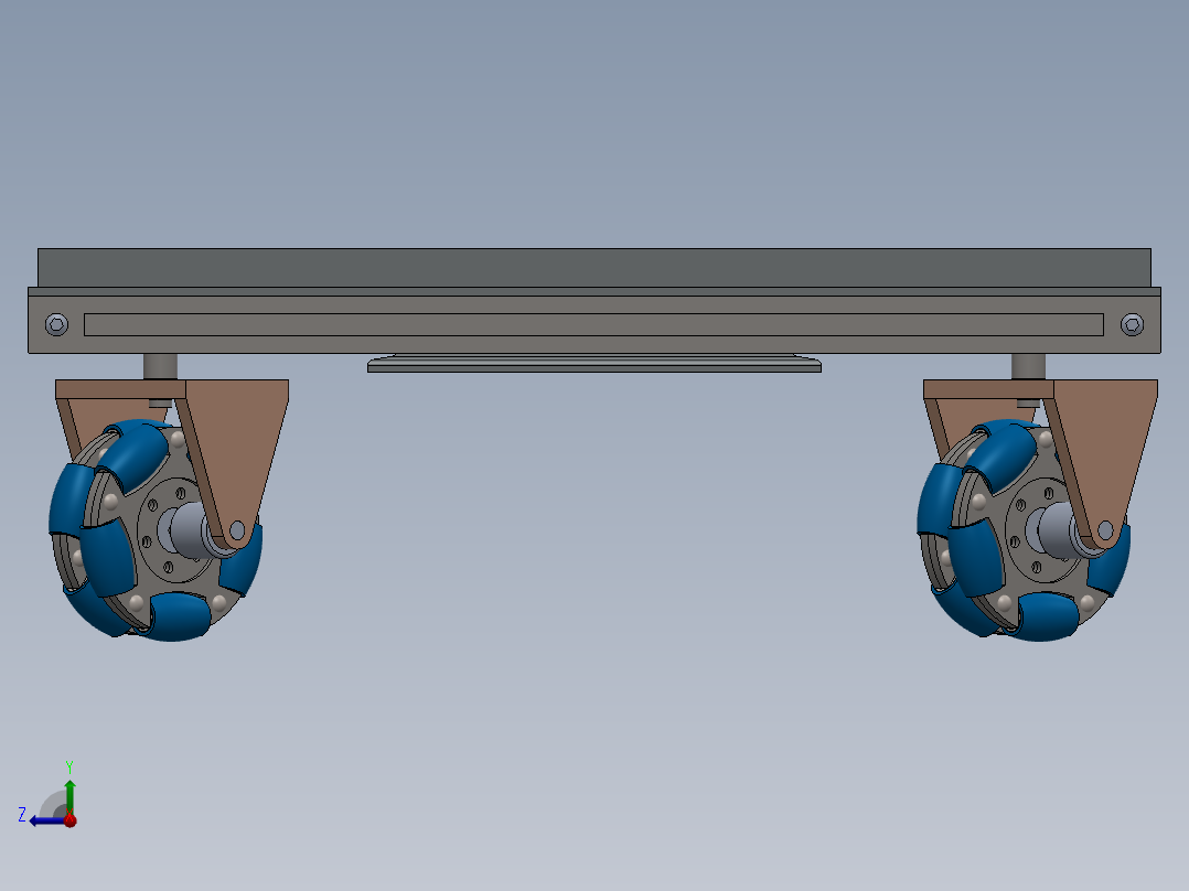 智能小车底盘右视图