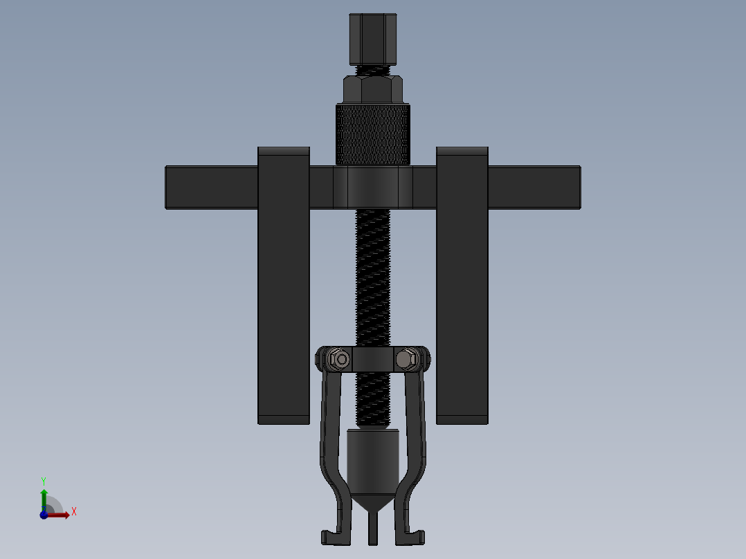 A0002460-三爪内轴承拉马组件拉玛前视图