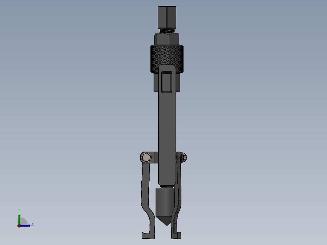 A0002460-三爪内轴承拉马组件拉玛左视图