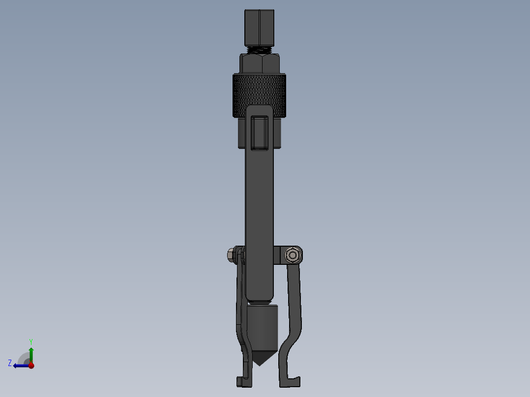 A0002460-三爪内轴承拉马组件拉玛右视图