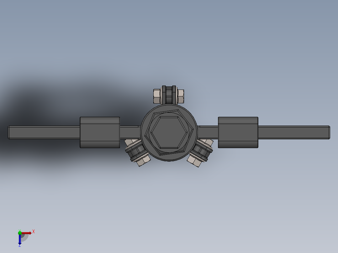 A0002460-三爪内轴承拉马组件拉玛俯视图