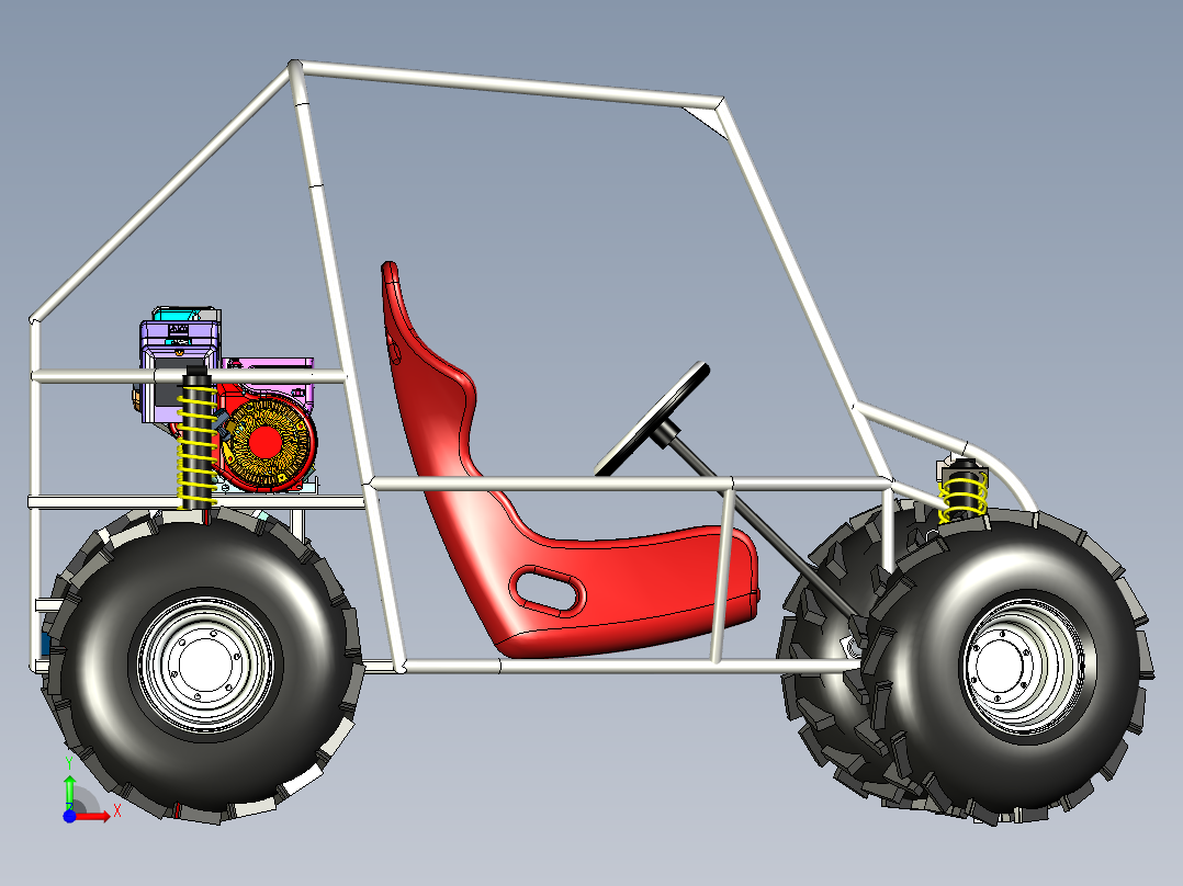 B3003268-全地形车越野车前视图