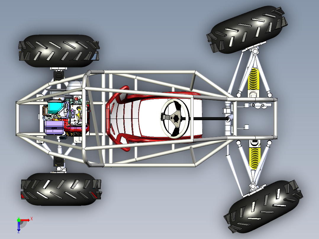 B3003268-全地形车越野车俯视图