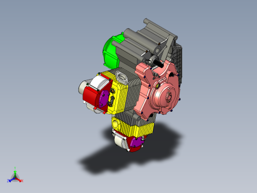 本田大洋摩托车发动机结构设计