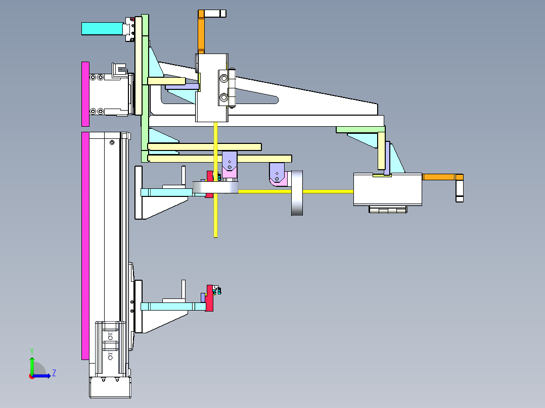 WX-270 精密线材自动裁断剥皮机左视图