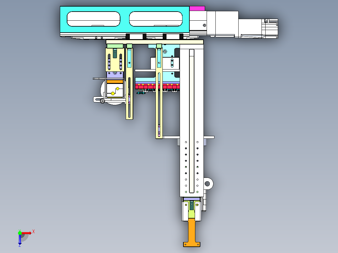 WX-270 精密线材自动裁断剥皮机俯视图