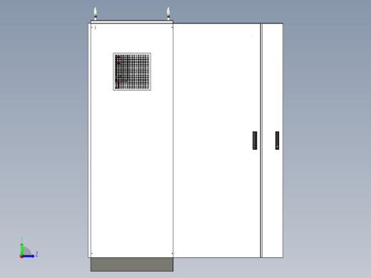 三柜组装双电源plc控制柜 55760左视缩略图