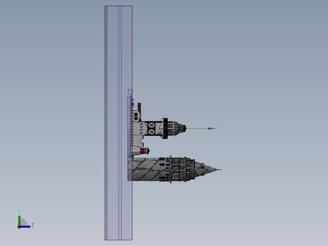房子、建筑(154)左视图