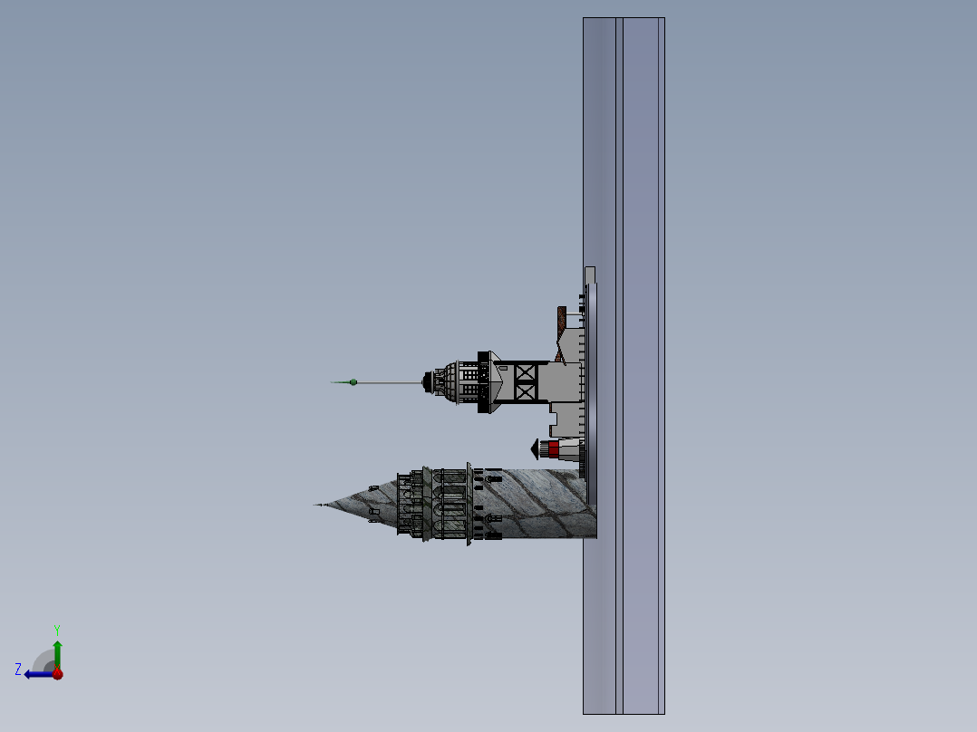 房子、建筑(154)右视图