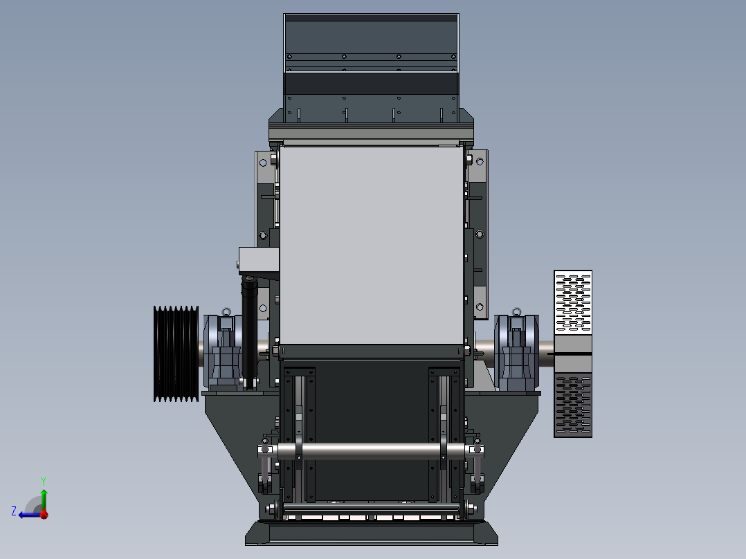 破碎机、二次破碎机右视图