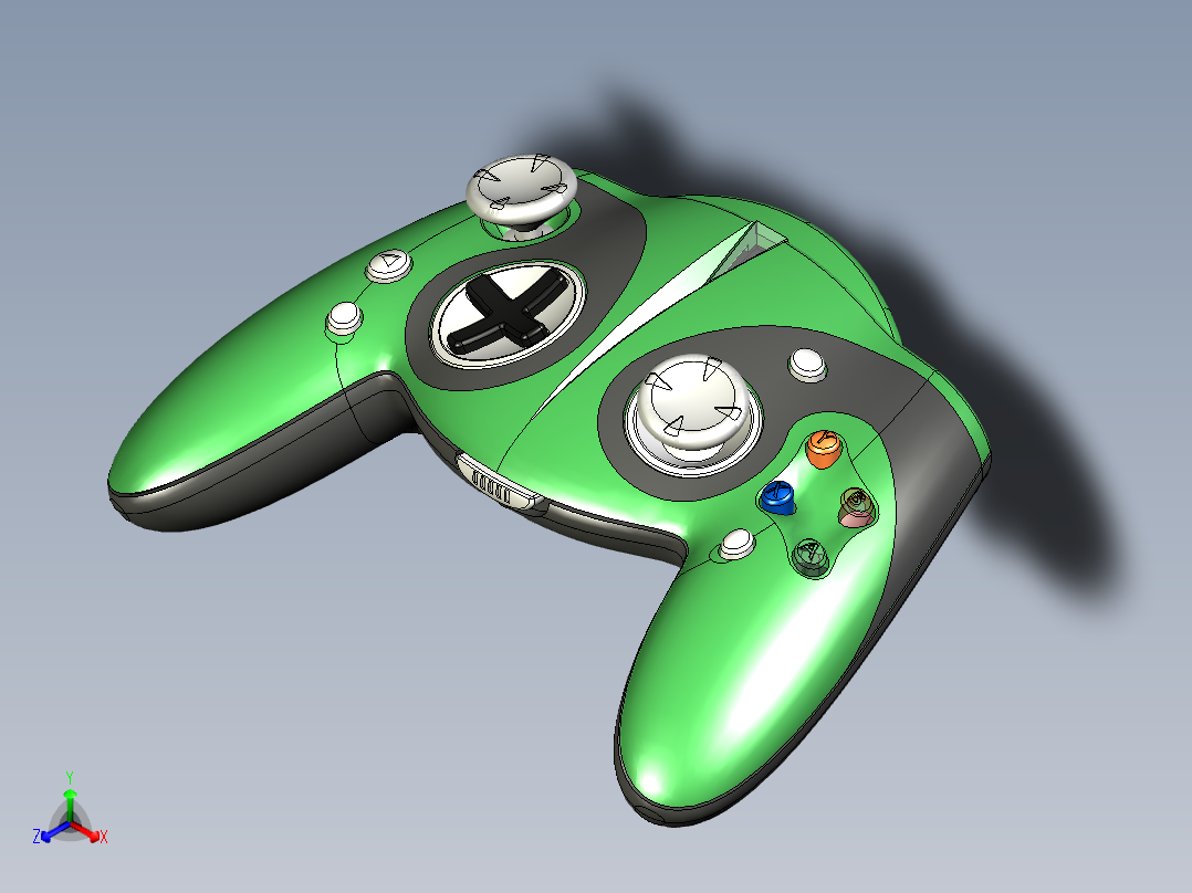 B3004579-Xbox 风格控制器正等轴测图