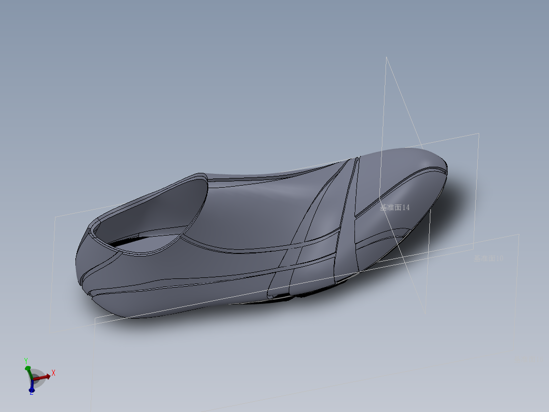 一双鞋变形的鞋
