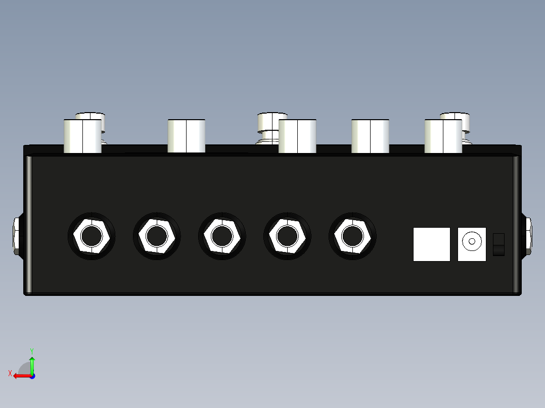 Line6 Helix HX Stomp 多效果器后视图