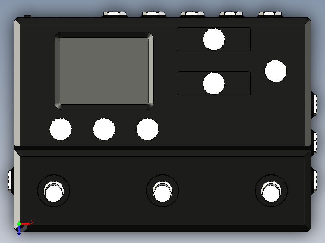 Line6 Helix HX Stomp 多效果器俯视图