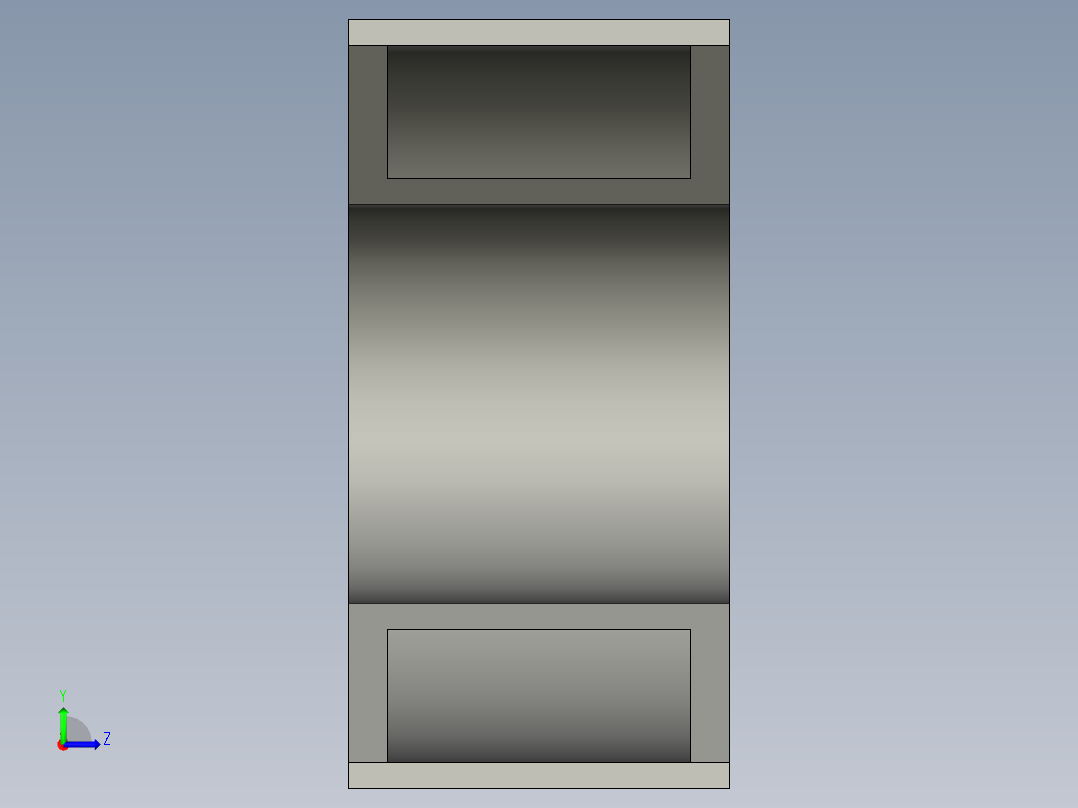 25Q系列02型内腔25-57外腔35-72曲率半径55左视图