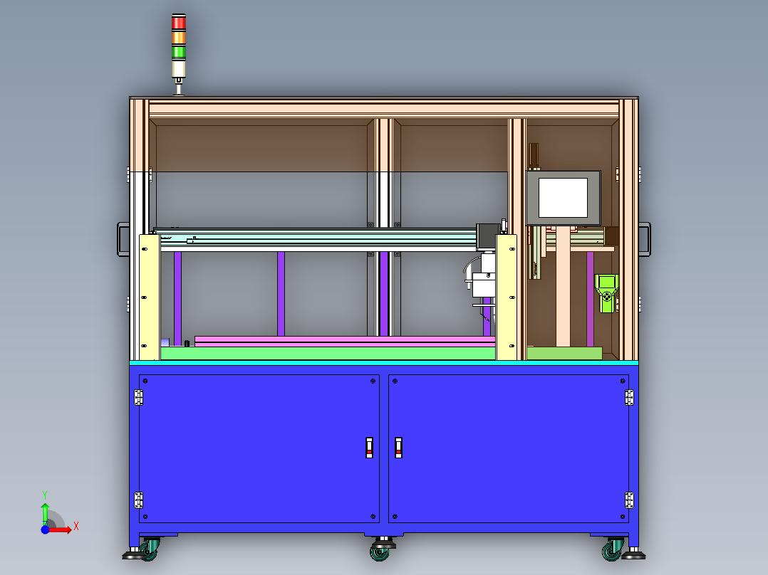 自动焊锡机前视图