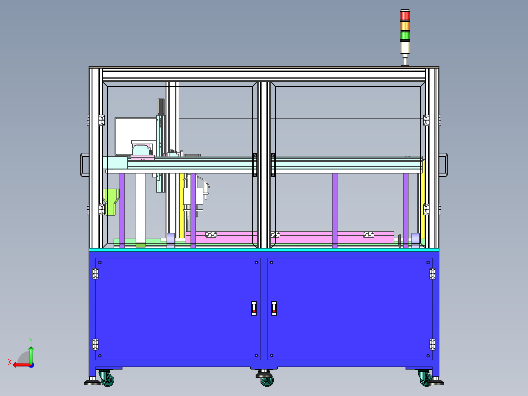 自动焊锡机后视图